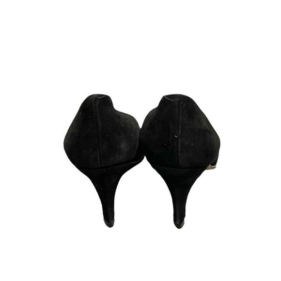 Vintage Black Suede Heels - Picture 4 of 11